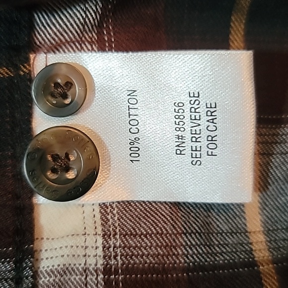 Men’s Gander Mountain Guide Series Flannel Button Up Shirt Size Medium Black - Picture 9 of 14